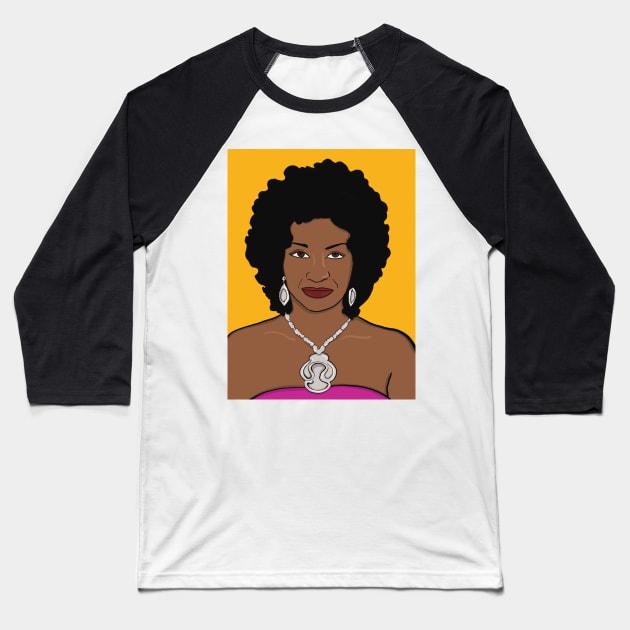 Celia Cruz Baseball T-Shirt by Hermanitas Design